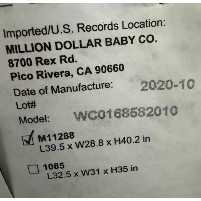 Million Dollar Baby Classic Crewe Namesake Rocker For Sale In San Francisco - Image 6 of 12