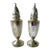 Antique Sterling Silver Salt and Pepper Shakers Featuring a Monogrammed For Sale