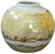 Art Deco Vintage Signed Studio Porcelain Globe Vase With Iridescent Mother-of-Pearl Luster & Raised Gilt Art Nouveau Decoration in the Style of Loetz For Sale - Image 3 of 6