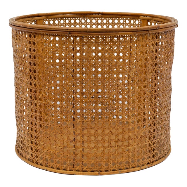 Mid-Century Modern Viennese Wicker Basket, Austria, 1950s For Sale