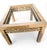 Asian 1960s Chinoiserie Brass and Marble Side or Coffee Table For Sale - Image 3 of 7