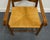 Brown Ethan Allen Heirloom Nutmeg Maple Colonial Early American Ladderback Rush Seat Dining Arm Chair For Sale - Image 8 of 9