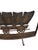 Antique Rustic Wrought Iron Fireplace Screen Silhouette Covered Wagon Ox Western For Sale - Image 15 of 18