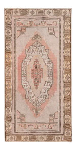 Vintage Turkish Konya Taspinar Rug With Venetian Renaissance Style 3'10" X 7'5"