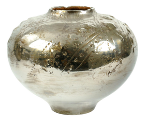 Platinum Luster Elia Vase by Deblona