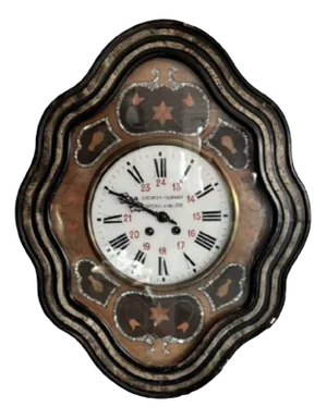 Antique French Victorian Wall Clock, 1860s