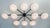 21st Century Dieci Satin Black Nickel Matte White Murano Flush Mount by Fabio LTD For Sale - Image 6 of 6
