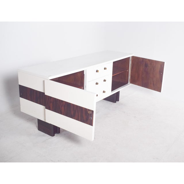 Vintage Portuguese Sideboard in Painted White, 1920 For Sale - Image 10 of 11