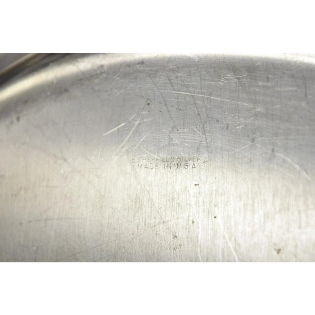 Silver Vintage Sheffield Silver Co Usa Silver Plated Lidded Vegetable Serving Dish For Sale - Image 8 of 9