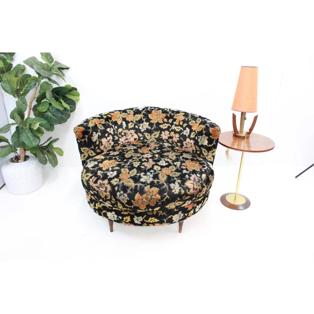 Mid Century Modern Round Chair Milo Baughman Style For Sale - Image 12 of 13