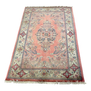 1990s Old Persian Sarough Area Rug 4'3" X 6'8"