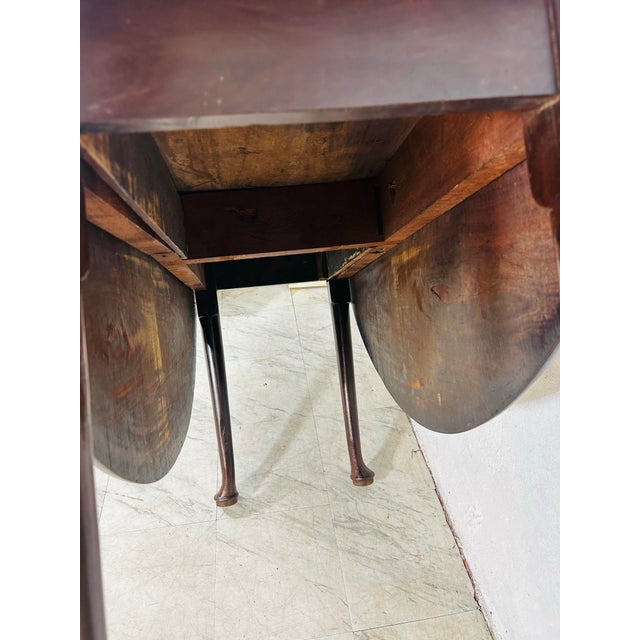 Antique Drop Leaf Dining Table For Sale - Image 4 of 12