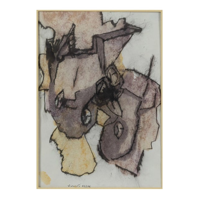 Towards the End of the Story, Original Ink and Watercolor Drawing, 1970s For Sale