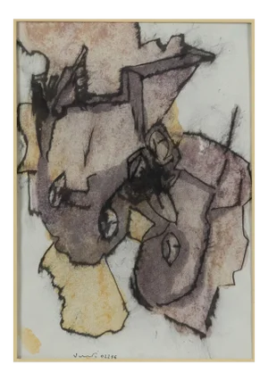 Towards the End of the Story, Original Ink and Watercolor Drawing, 1970s