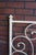 Sweet Shabby Chic style queen iron headboard. Add a touch of Parisian elegance to any bedroom with this French inspired...