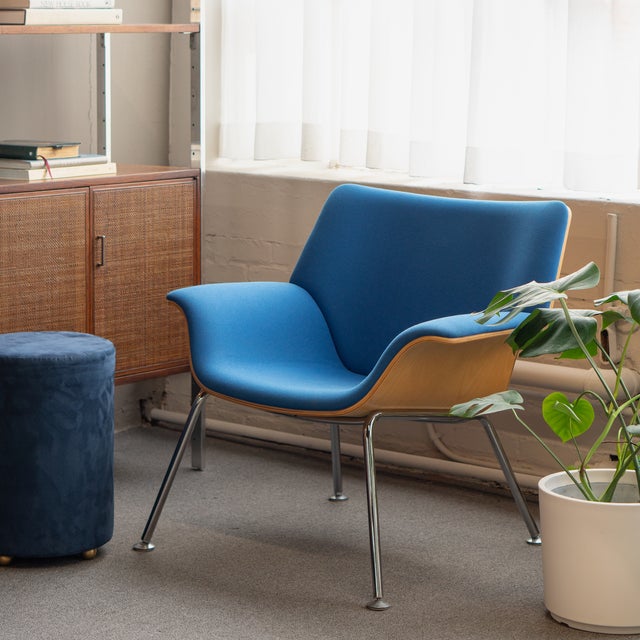 Brian Kane's Swoop Collection for Herman Miller embodies a modern interpretation of midcentury style, particularly...