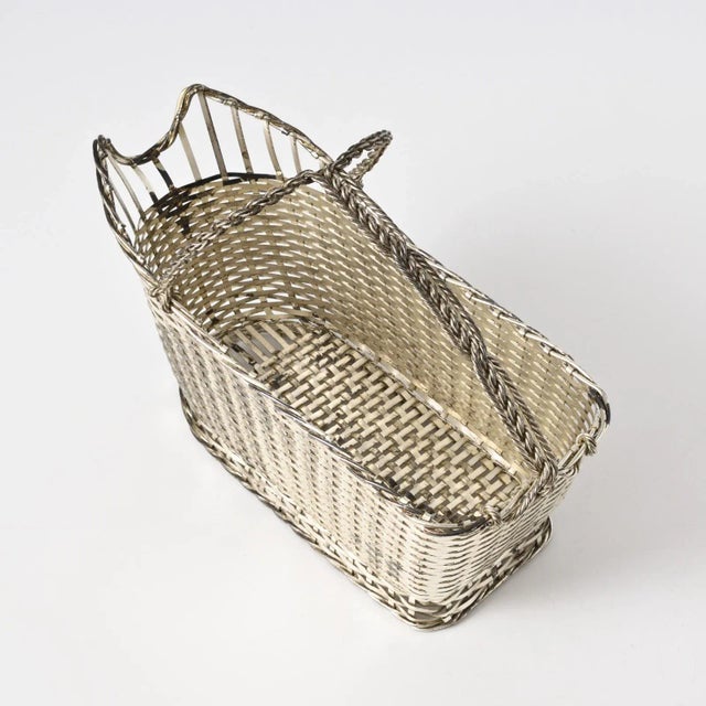Silver-Plated Wine Basket from Christofle, 1970s For Sale - Image 6 of 10