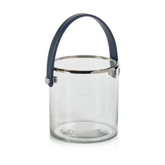 Lucena 9.5" Wide Glass Ice Bucket For Sale - Image 4 of 4