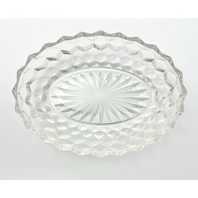 1960s Fostoria “American” Glass Dinnerware Serving Hostess Set - 7 Pieces For Sale - Image 12 of 12