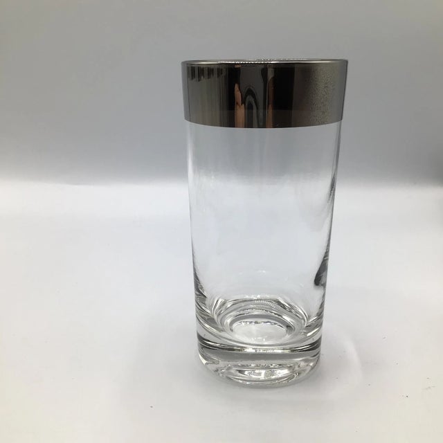1 inch Platinum band Dorothy Thorpe highball glasses. Really nice.