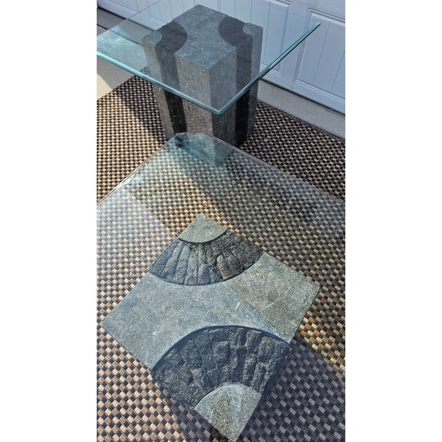 1980s Attributed Maitland-Smith Tessellated StoneTable Set For Sale - Image 9 of 18