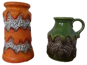 West German Pottery Vases from Dümler & Breiden, 1970s, Set of 2