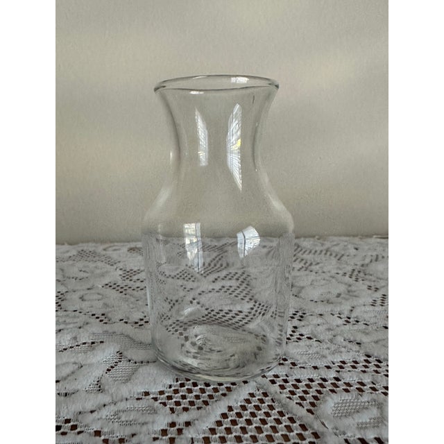 Mid 20th Century Vintage 1900s Glass Drink Carafe/Small Bud Vase For Sale - Image 5 of 6