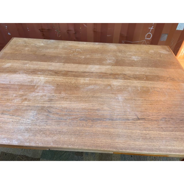 1970s Ansager Mobler Mid Century Modern Teak Expanding Table For Sale - Image 9 of 12