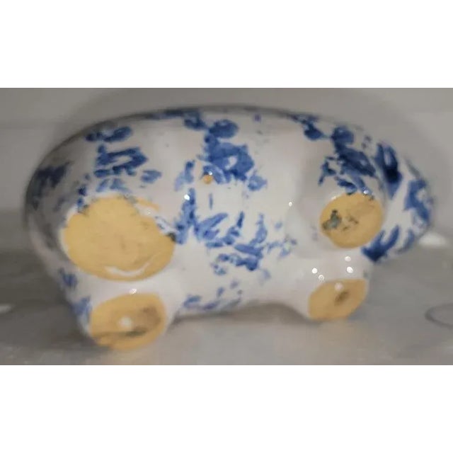Early 20th Century 20th Century Sponge Ware Piggy Bank For Sale - Image 5 of 5