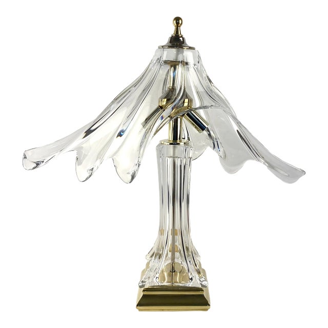 Large Cofrac Art Verrier - Glass Table Lamp For Sale