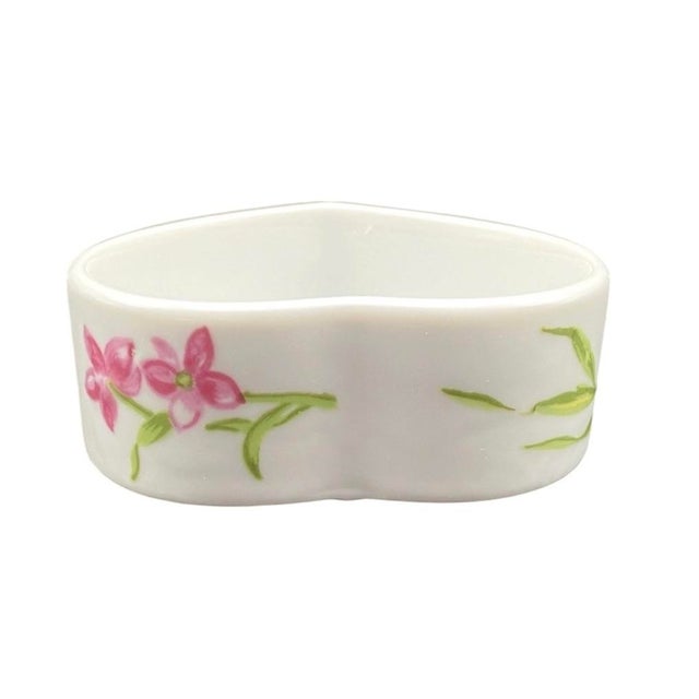 Ceramic D Porthault Printemps Heart Box For Sale - Image 7 of 9