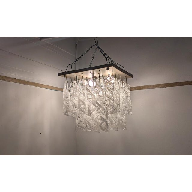 Ceiling Light with Murano Glass Pendants, 1970s For Sale - Image 6 of 8