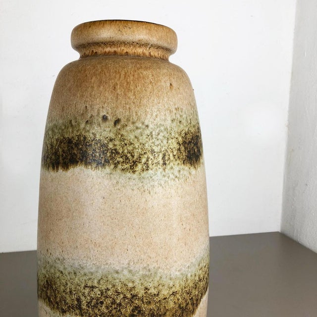Large Fat Lava Multi-Color 284-47 Pottery Floor Vase from Scheurich, 1970s For Sale - Image 4 of 16
