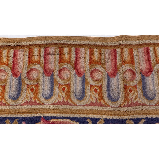 French Antique French Savonnerie Wool Rug For Sale - Image 3 of 9