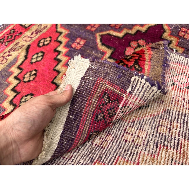 Antique Qashqai-Shiraz Tribal Runner Rug - 2'9" X 7'1" For Sale - Image 10 of 11