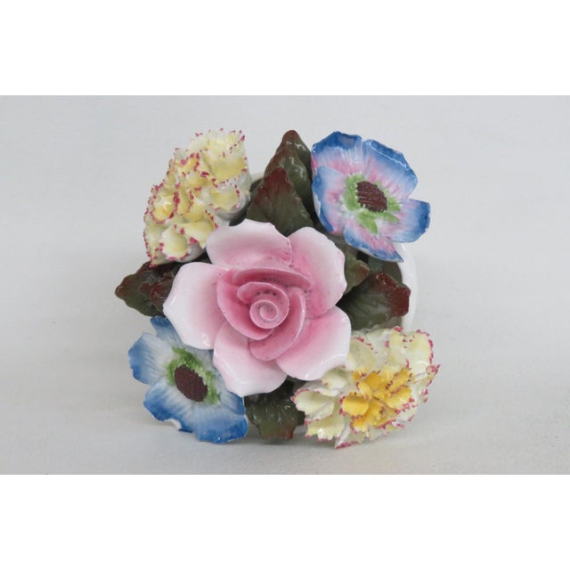 Cotsworld English Bone China Floral Arrangement Pedestal Bowl Figurine 5053b For Sale - Image 4 of 11
