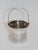 Streamline Moderne 1930s Silver Plated Mini Ice Bucket With Hallmarks.