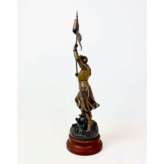 Henri Giroud, Joan of Arc Assault, France, 19th Century, Bronzed Spelter For Sale - Image 4 of 16