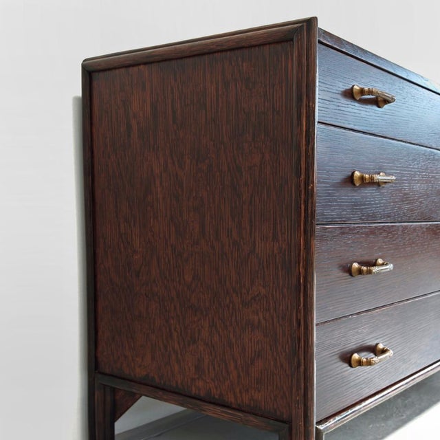 1970s Vintage Chest of Drawers in Exotic Wood and Bamboo, 1970s For Sale - Image 5 of 18