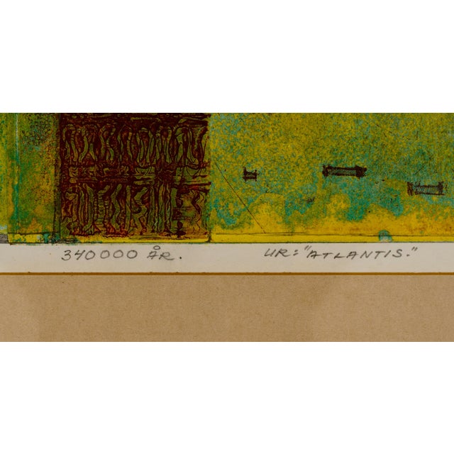 Curt Bjernevi, 340000 ÅR. the Atlantis Series, 1988, Etching For Sale - Image 9 of 14