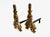French Louis XV Style Bronze Andirons, 1800s, Set of 2 For Sale - Image 11 of 11