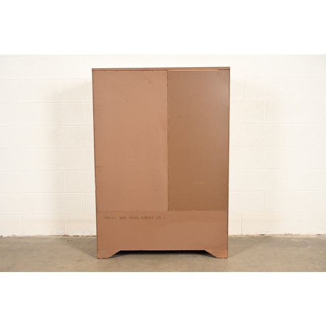 Thomasville Mid-Century Modern Campaign Walnut Gentleman's Chest, Circa 1970s For Sale - Image 14 of 15