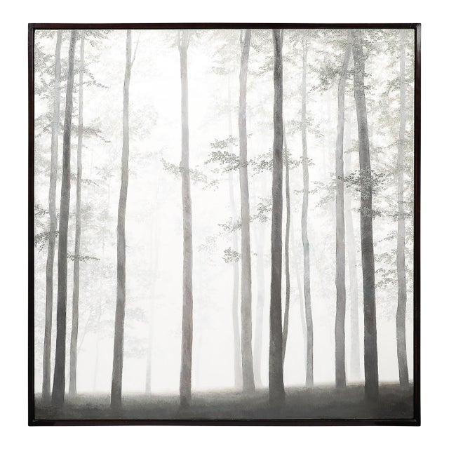 Modernist Oil on Linen Painting Entitled "Dancers" by Michele Harvey For Sale