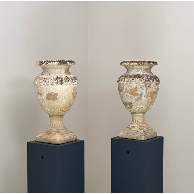 19th Century Urn Vases in Terracotta, 1890s, Set of 2, in Very Good conditions. Designed 1890 to 1919