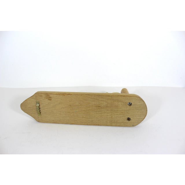 Mid Century Modern Wood Single Arm Sconce Wall Candle Holder For Sale - Image 6 of 7