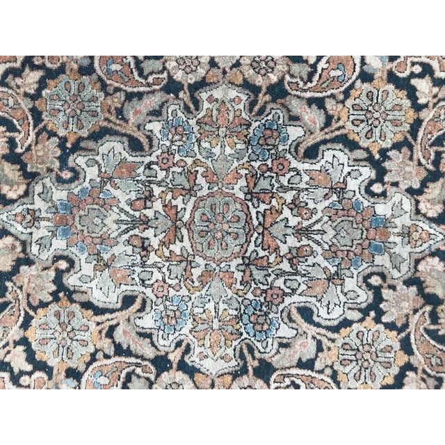 Textile Vintage Wool Kashan Rug For Sale - Image 7 of 16