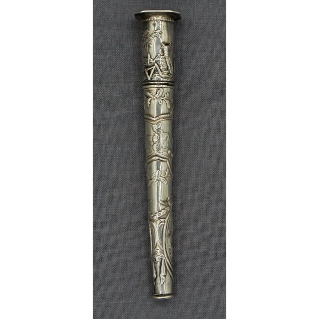 19th Century Continental Silver Needle Case For Sale - Image 4 of 8