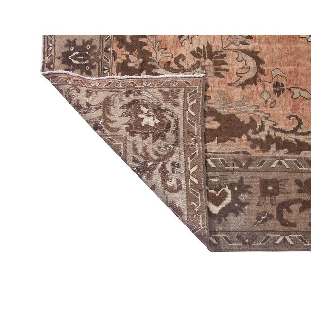 Mid 20th Century Vintage Turkish Kars Wool Rug For Sale - Image 5 of 6