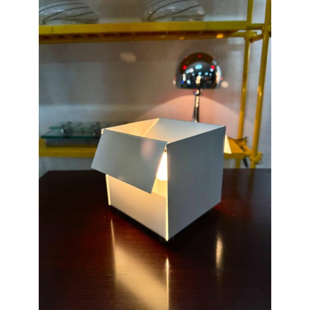 White Stackable Cubic Lamp by Paolo Tilche, 1970s. For Sale - Image 8 of 8
