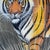 2010s Vintage Original Tiger Painting on Fabric Wildlife Textile For Sale - Image 5 of 9